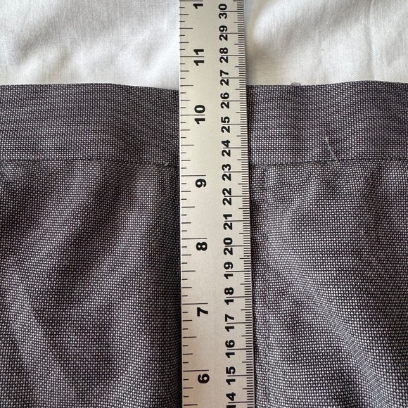 Perry Ellis Men's Flat Front Slim Fit Casual Dress Pant Gray Trouser Size‎ 32x32 - Picture 9 of 13